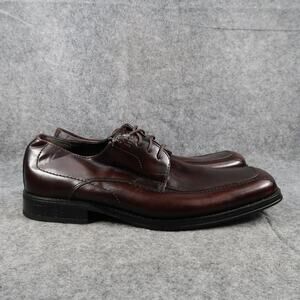 Natha Studio Shoes Mens 11 Derby Dress Oxford Leather Classic Lace Up Brown Low